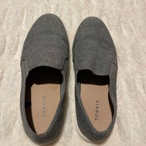Torrid canvas slip ons size 9w
